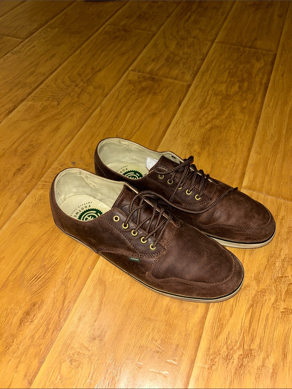 Element Men's Brown Leather Lace-Up Shoes